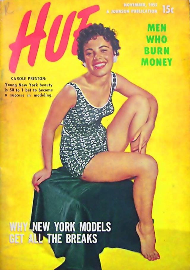 Why New York Models Like Carole Preston Get All the Breaks, Hue magazine, November 1955