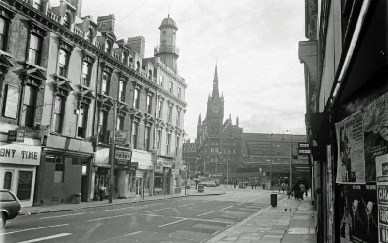 St. Pancras, from Pentonville Road, 1976