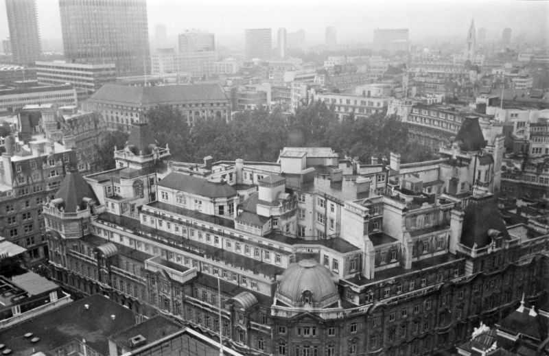 Looking Towards Finsbury Circus, from 77 London Wall, 1977