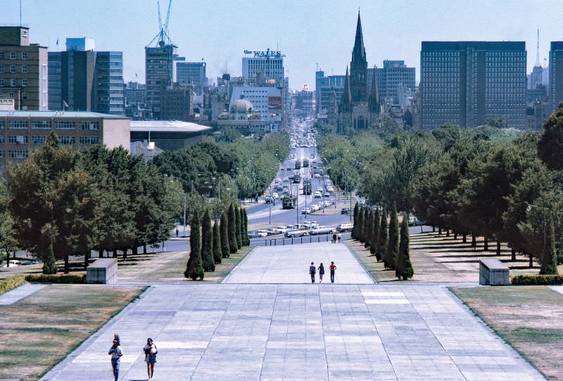 St Kilda Road, Melbourne, 1973