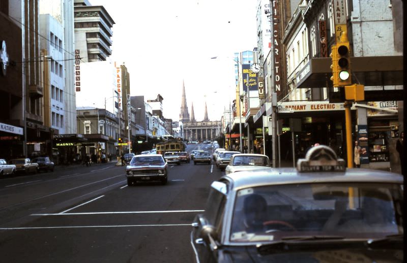Bourke Street, Melbourne, 1974