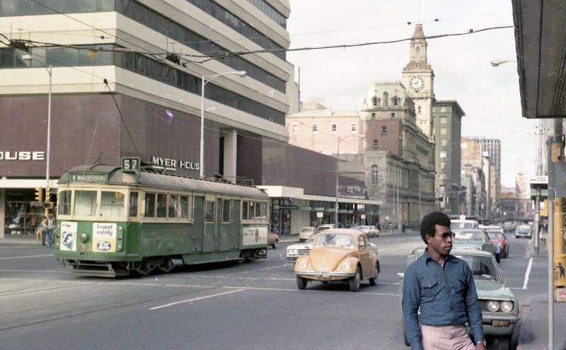 Elizabeth Street, Melbourne, 1977