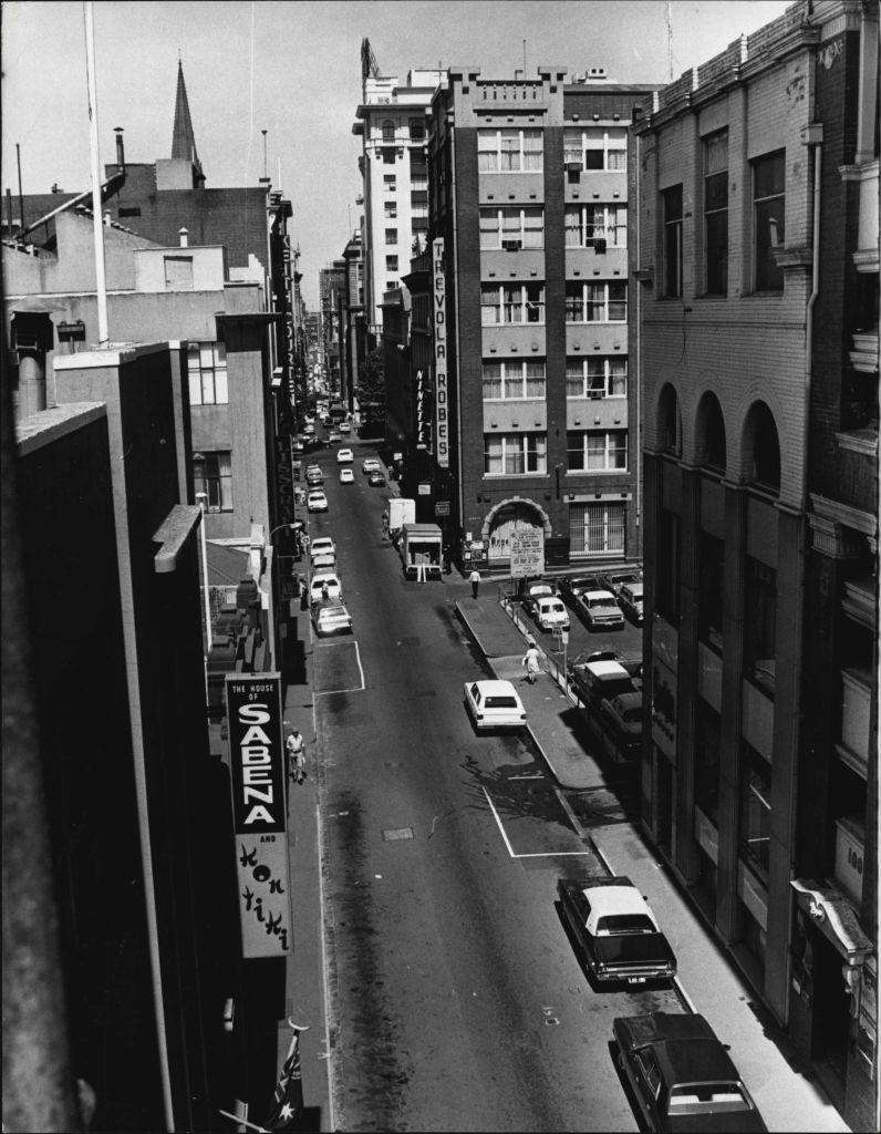 The rag trade area of Melbourne, 1972