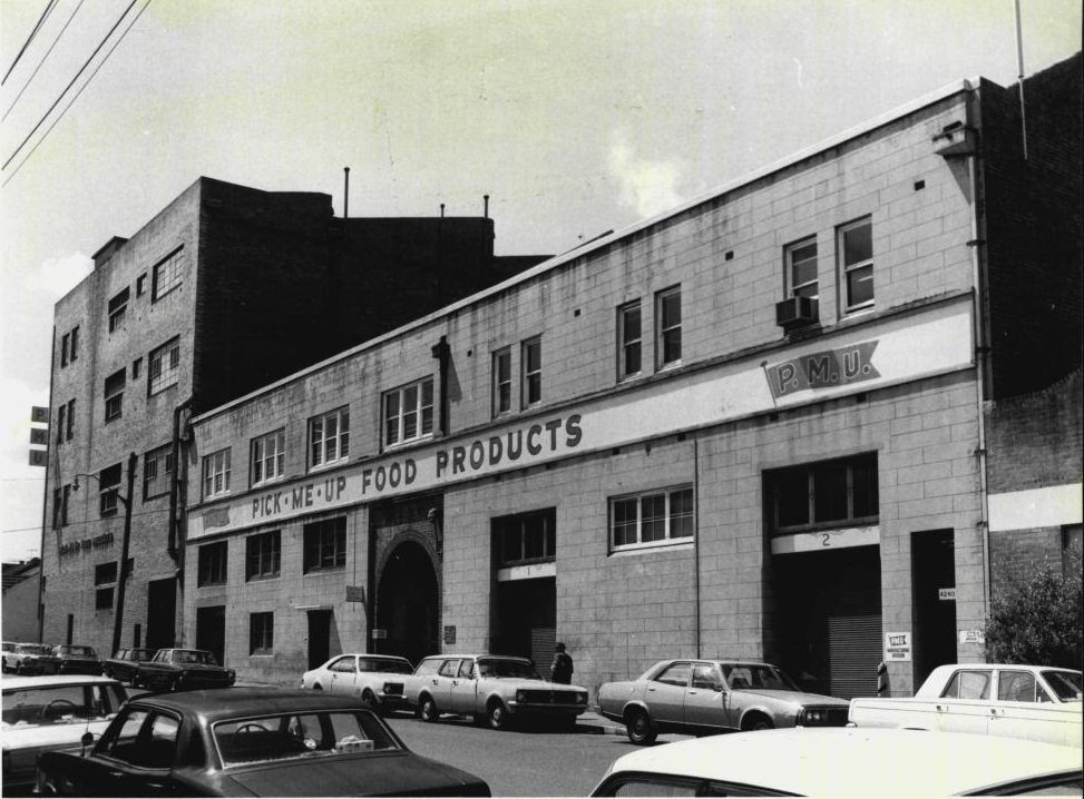 P.M.U. Factory in Alice St., Newtown. The factory will close when the company moves its operations to Melbourne, 1976.