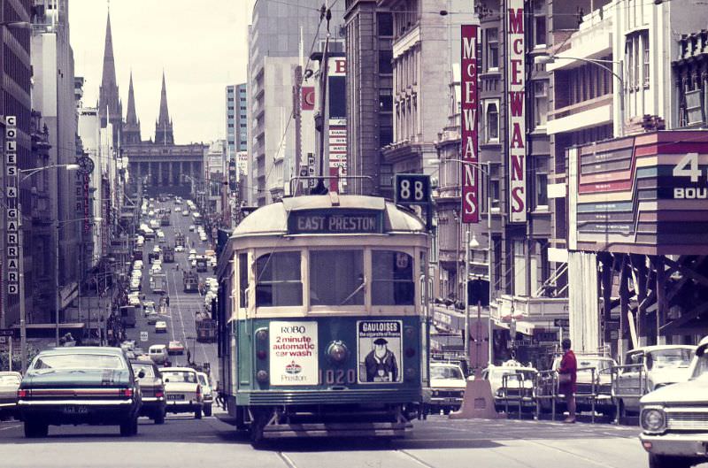 Bourke Street, Melbourne, 1971