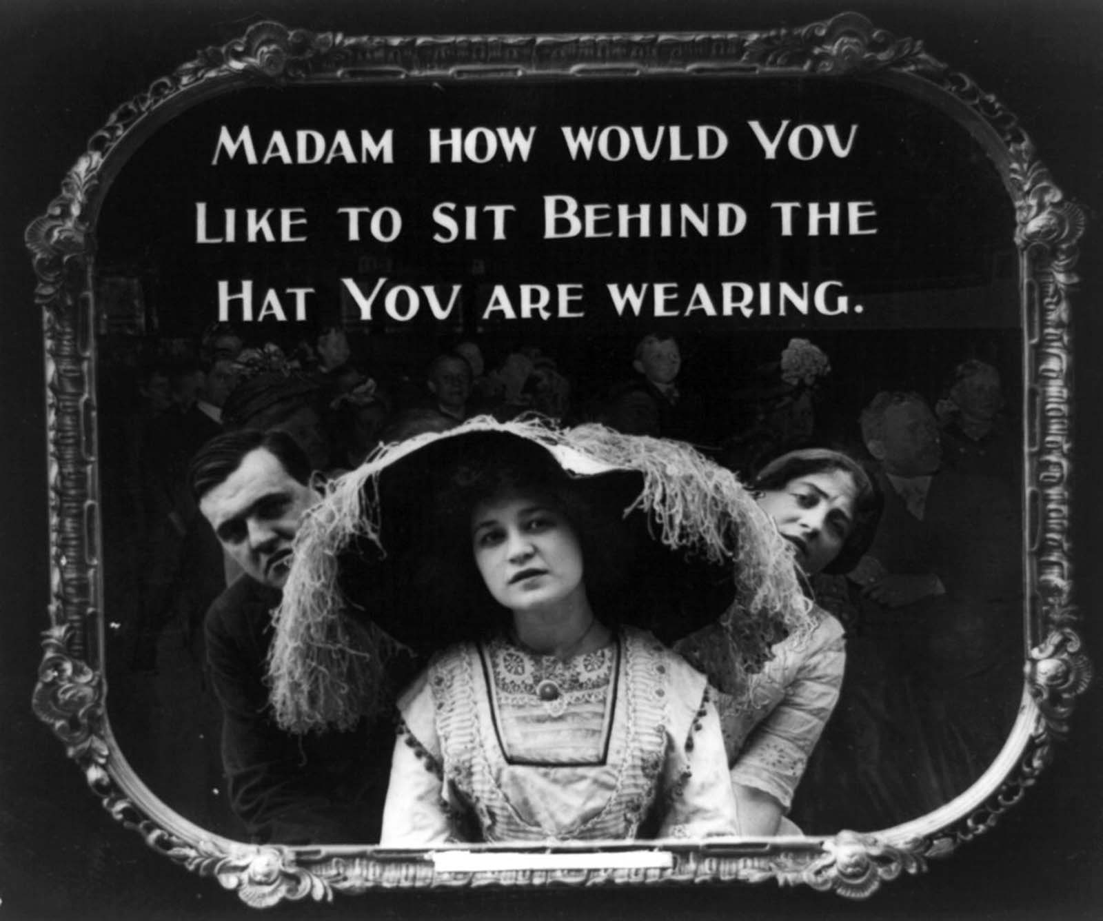 Bizarre Rules and etiquette from the 1910s that early Movie-goers had to follow