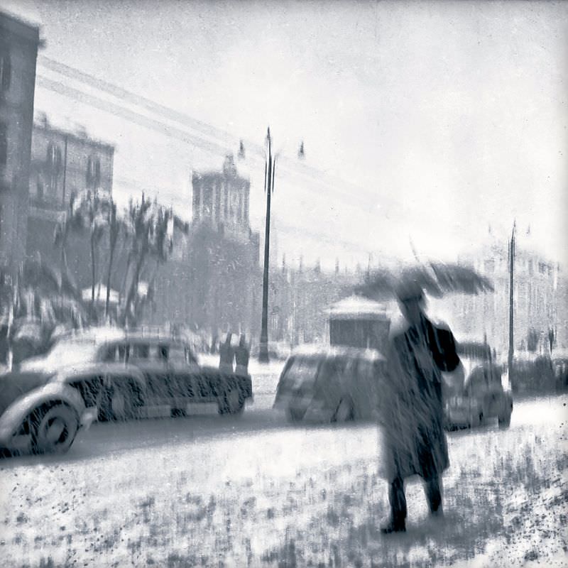 A Snowy street.