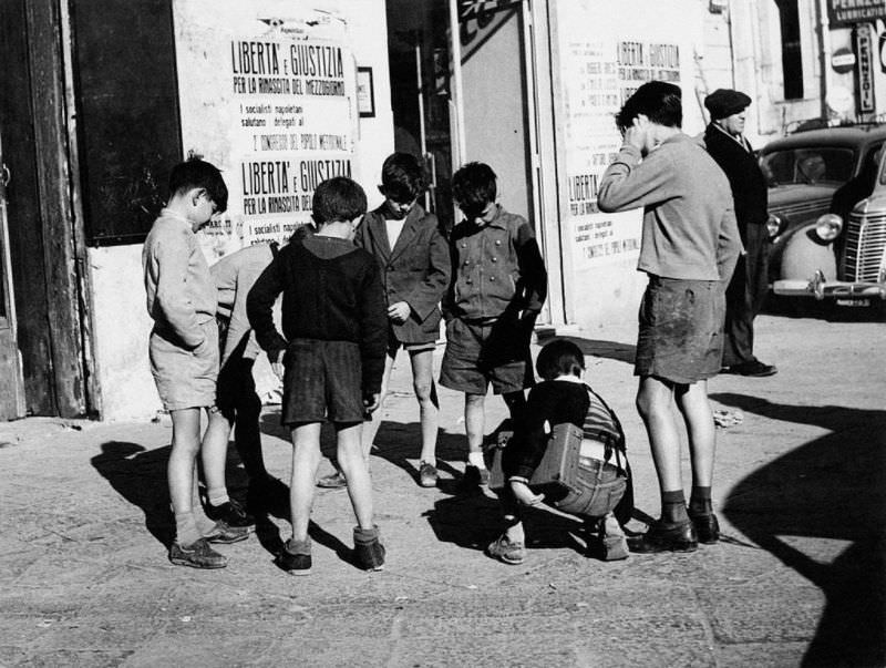 Children playing.