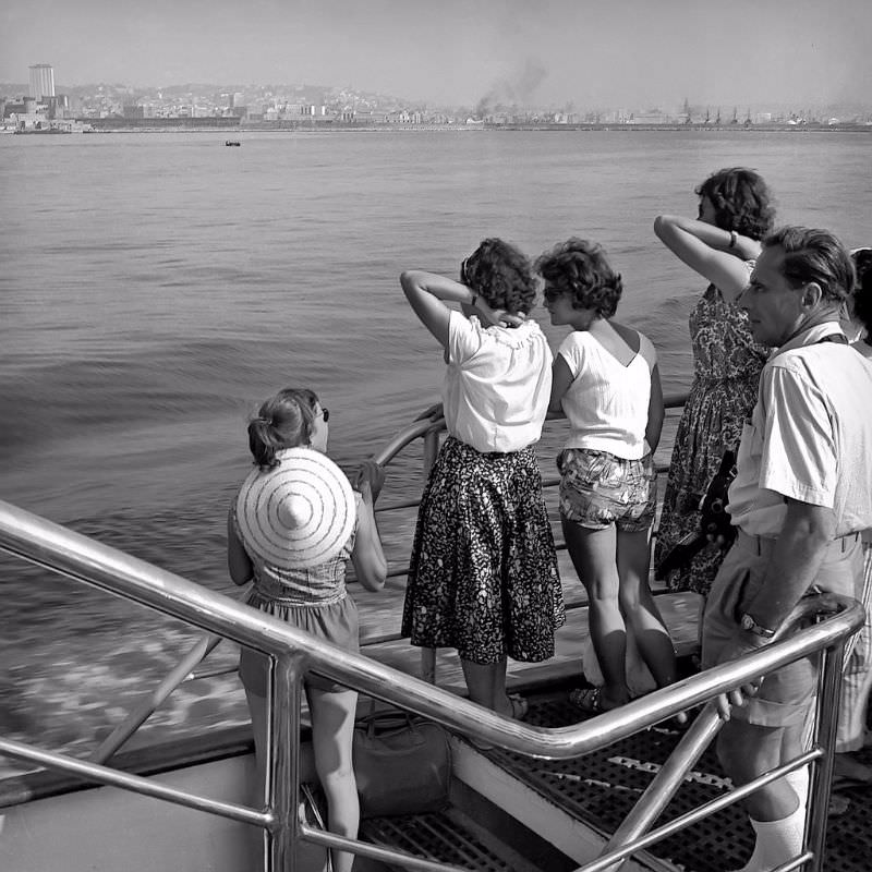 ferry at the ocean