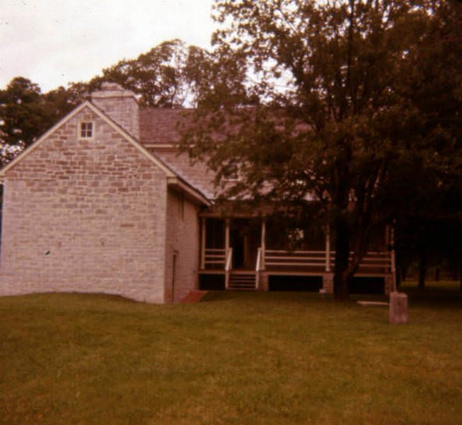 Rear view of historic Rock Castle, Hendersonville, Tennessee, 1981