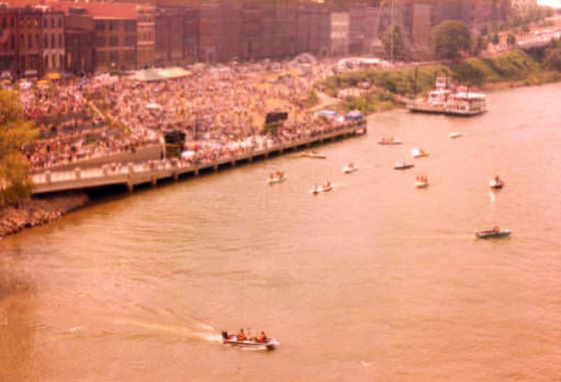 Riverfront Park Fourth of July Celebration in downtown Nashville, Tennessee, 1983
