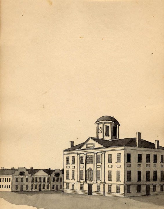 Court House, Nashville, Burnt in 1856, 1859