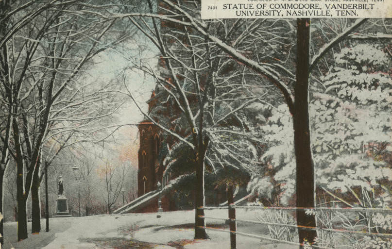 Statue of Commodore, Vanderbilt University, Nashville, 1910s