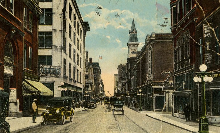 Church Street, Corner Seventh, Nashville, 1918