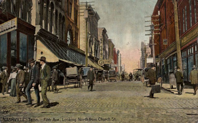 Fifth Avenue looking north from Church Street, 1910s