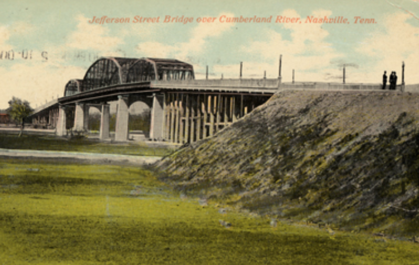 Jefferson Street Bridge over Cumberland River, Nashville, 1911
