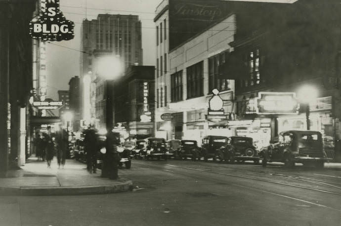 Church Street in Nashville, Tennessee, 1936