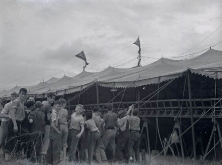 Circus tent, Nashville, Tennessee, 1938