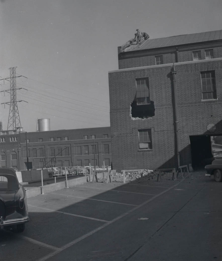 City Market House under construction, Nashville, Tennessee, 1937