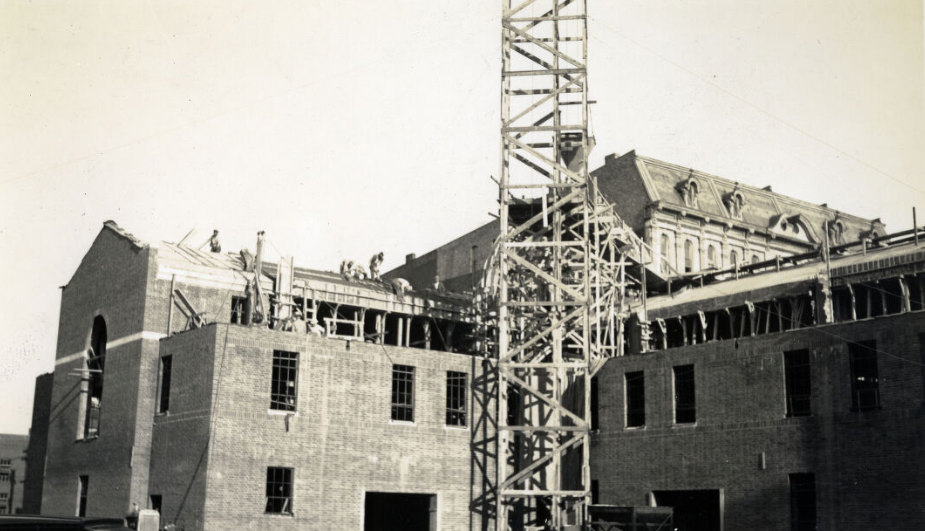 Construction of the City Market House, Nashville, Tennessee, 1936