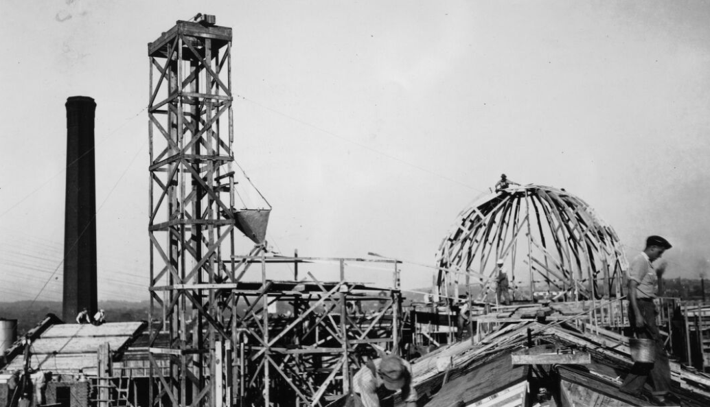 Construction of the City Market House, Nashville, Tennessee, 1937