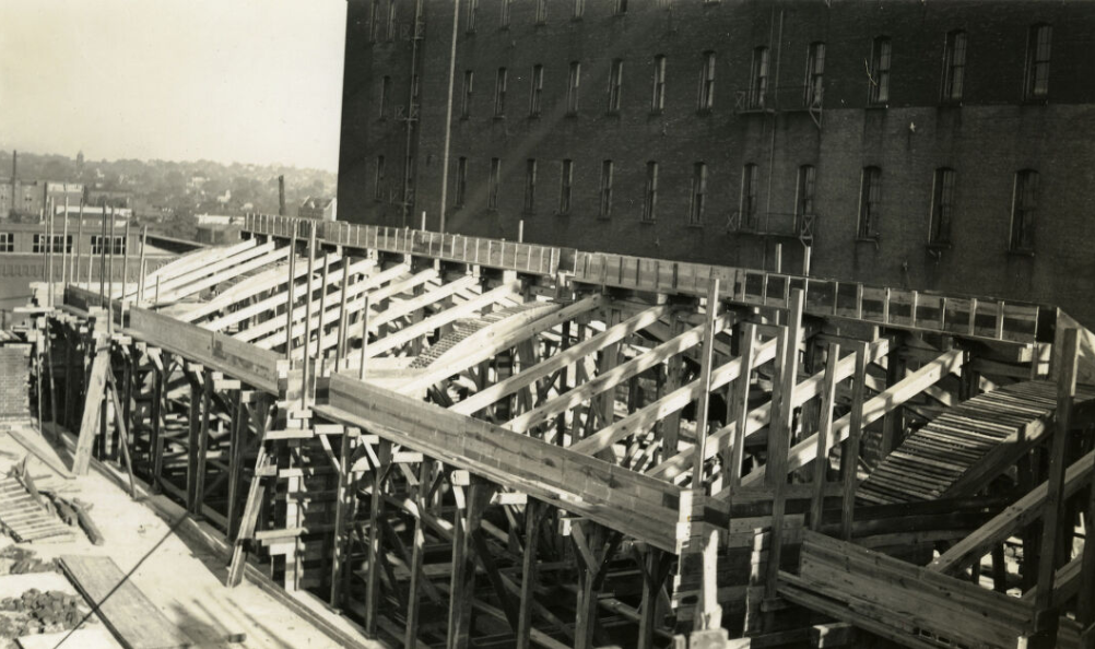 Construction of the City Market House, Nashville, Tennessee, 1937