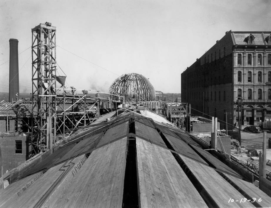 Construction site of the City Market House, Nashville, Tennessee, 1936