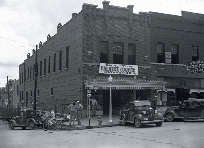 Headquarters of Prentice Cooper for Governor in Shelbyville, Tennessee, 1938