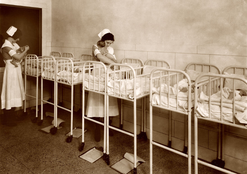 Photograph of General Hospital Nursery in Nashville, Tennessee, 1930