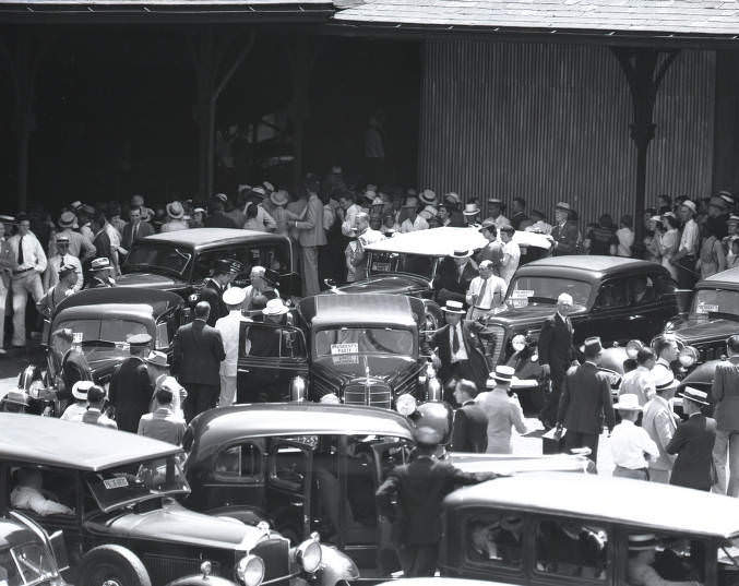 President Franklin D. Roosevelt in Nashville for funeral of Joseph W. Byrns, 1936