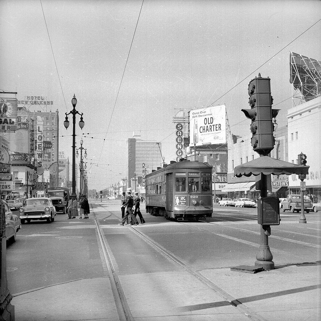 Canal street, New Orleans, 1955