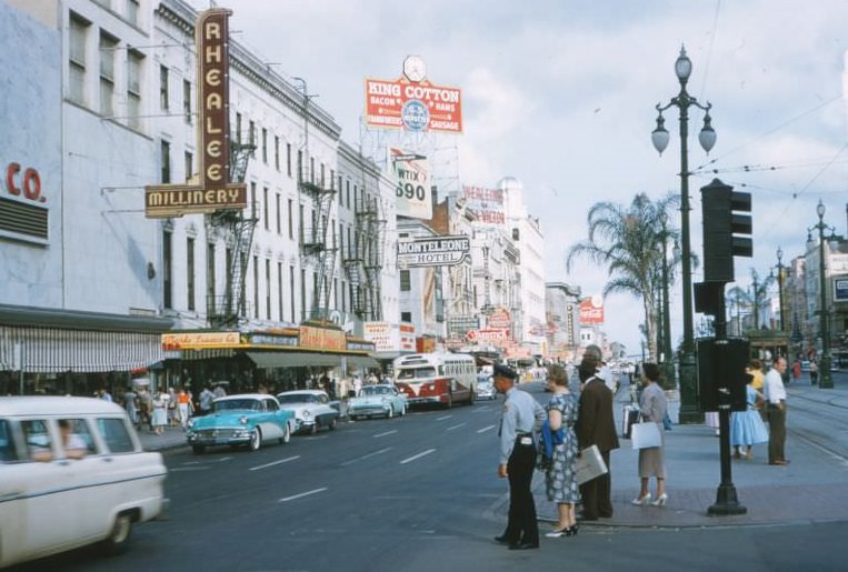 Canal Street King Cotton, New Orleans, 1956.
