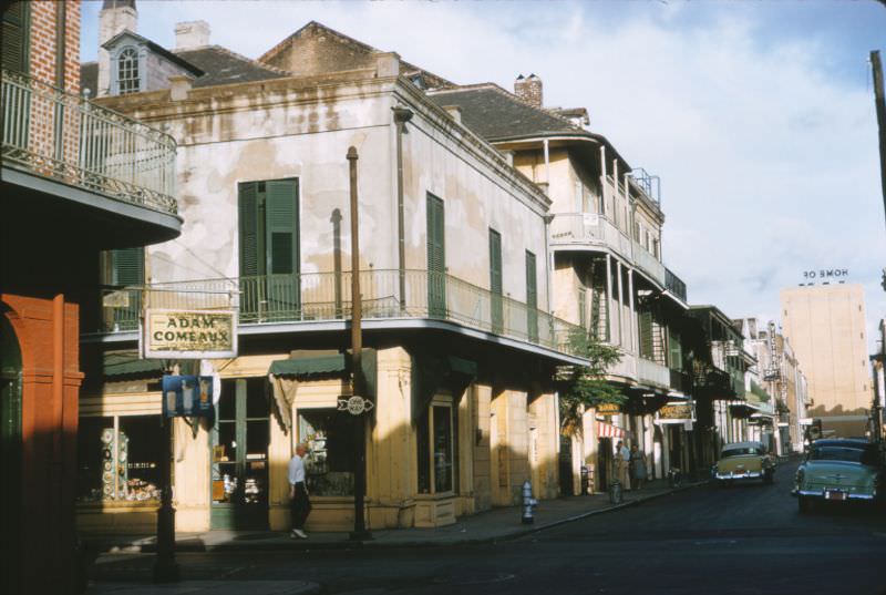 Adam Comeaux French Quarter, New Orleans, 1956.