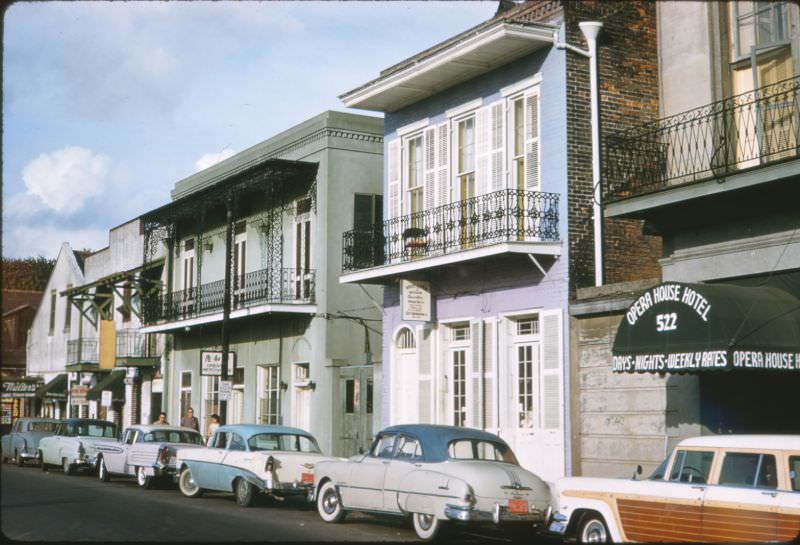 Opera House Hotel 522, New Orleans, 1956.