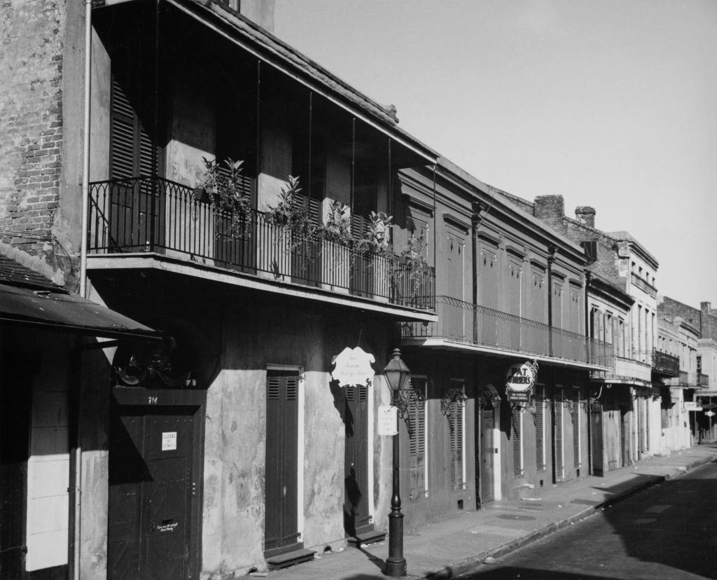 St Peter Street, New Orleans, 1955.