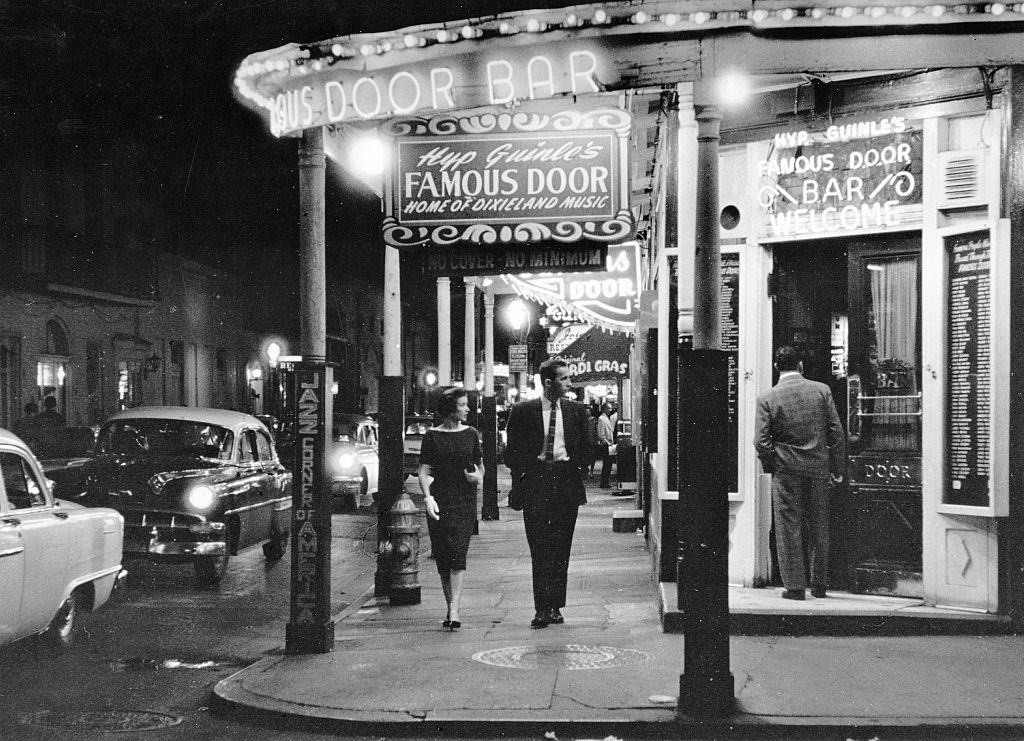 Bourbon Street, New Orleans, 1950s