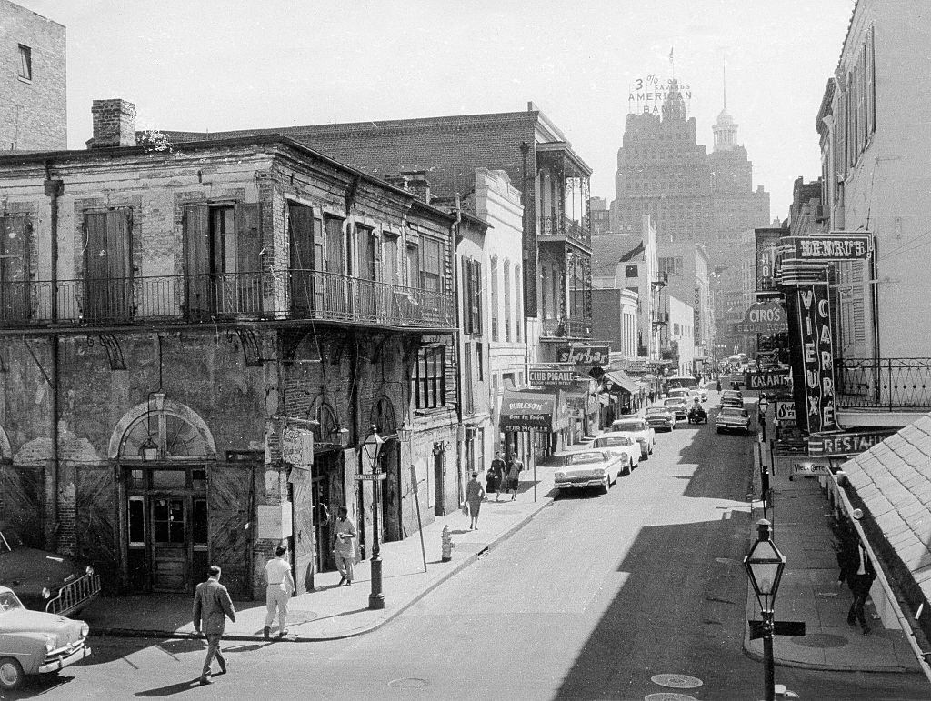 New Orleans, Bourbon Street, 1950s