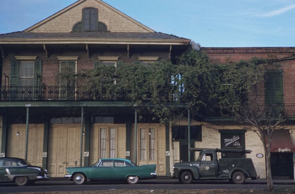 Maylie Restaurant. Poydras street, New Orleans, 1951.