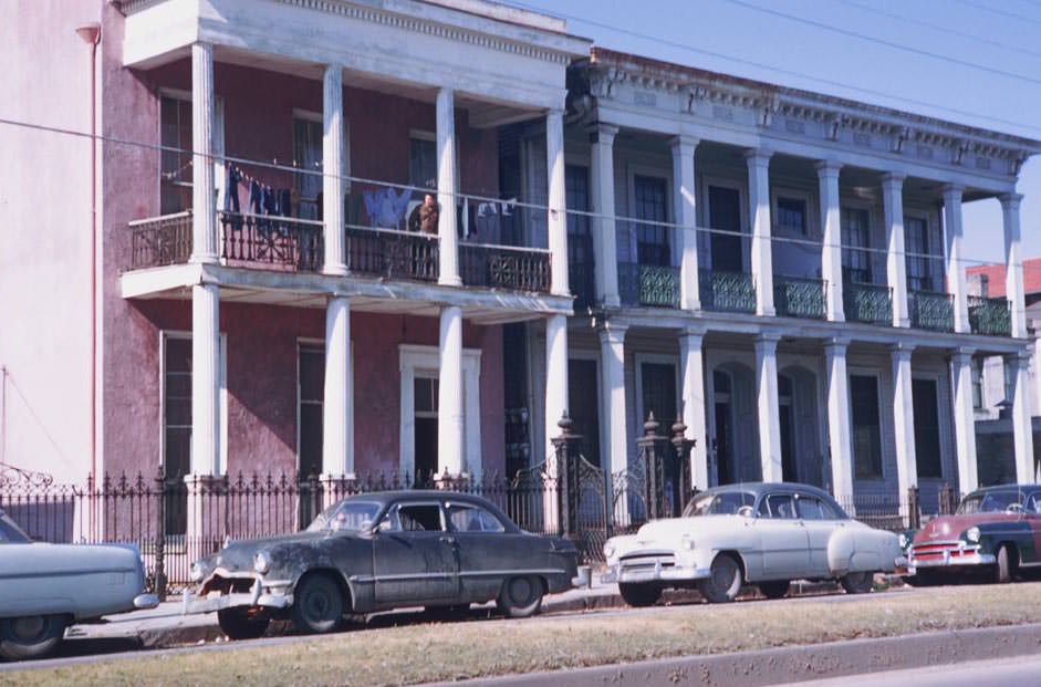 Tenements on Annunciation near Melpomene, New Orleans, 1951.