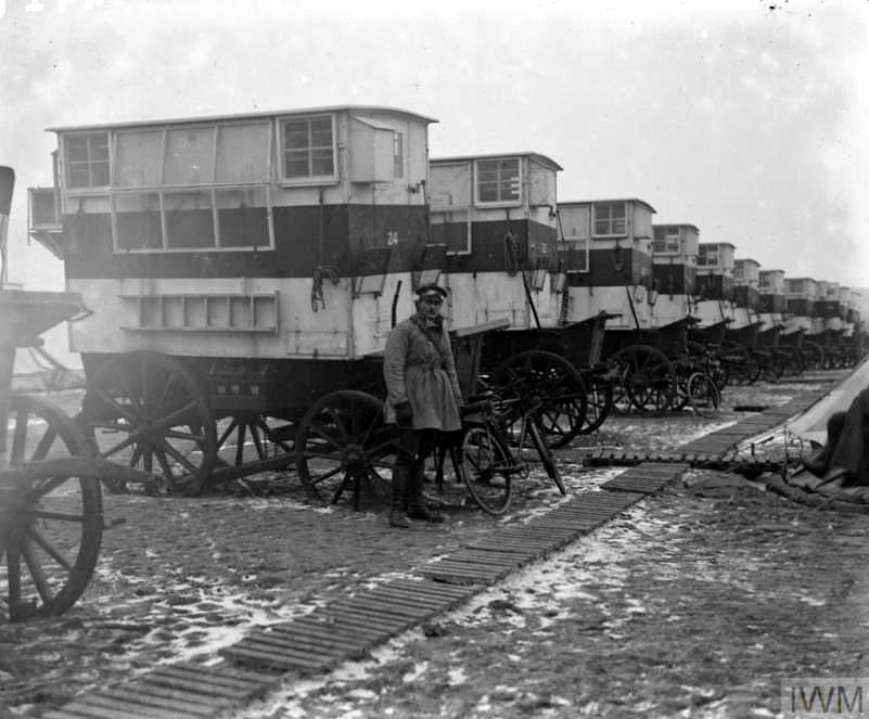 Pigeon Lofts of WWI: Historical photos of B-type Buses that were Used to Transport Messenger Birds