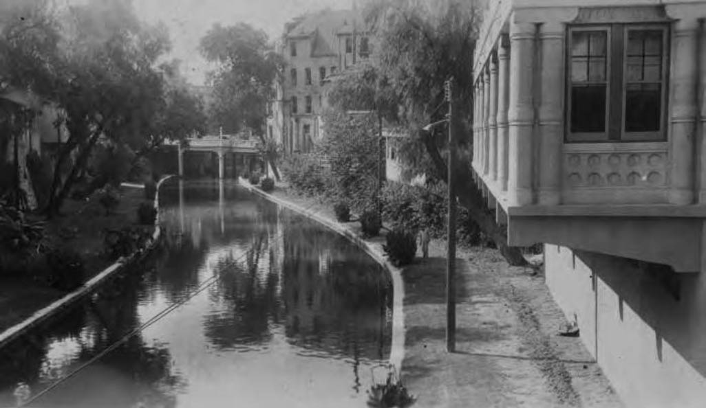 San Antonio River from Crockett Street Bridge, 1927