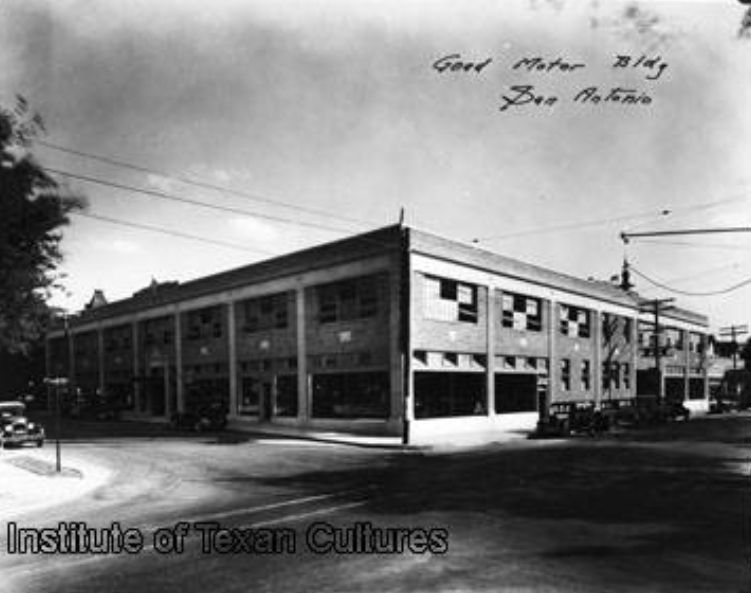 Goad Motor Company, southwest corner of Lexington Avenue and Dallas Street, San Antonio, 1927