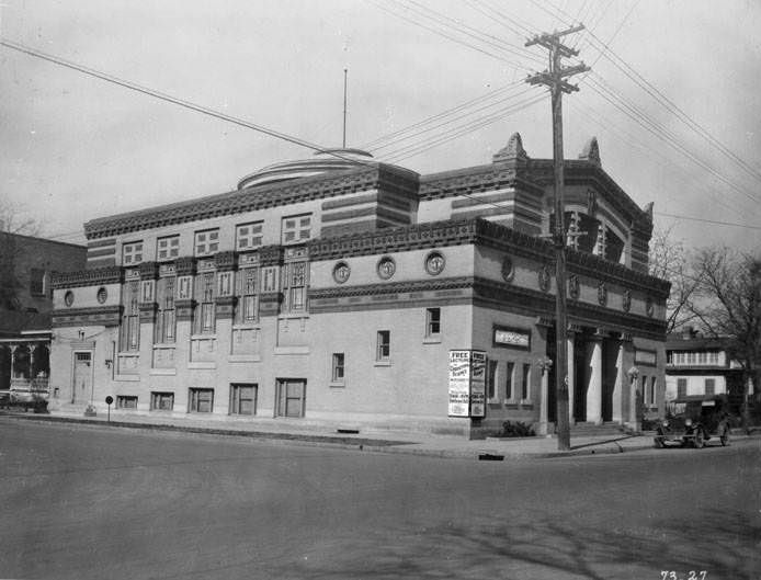 Exterior of First Church of Christ Scientist, 501 N. Alamo Street, San Antonio, 1927