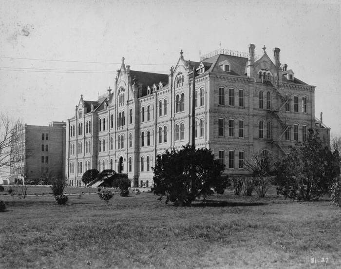 Exterior of Administration Building, St. Mary's University, San Antonio, 1927