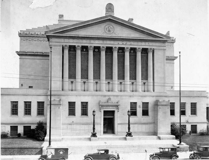 Exterior of Scottish Rite Cathedral, 308 Avenue E, San Antonio, 1927