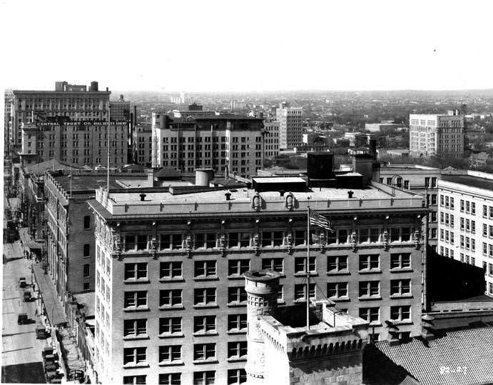 View looking west, northwest from top of the Medical Arts Building, San Antonio, 1927
