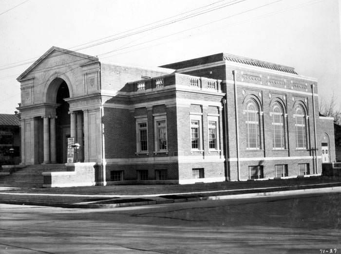 Exterior of Second Church of Christ Scientist, 230 W. Magnolia Avenue, San Antonio, 1927