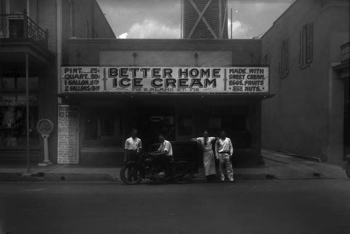 Better Home Ice Cream Company, 715 S. Alamo Street, San Antonio, 1928