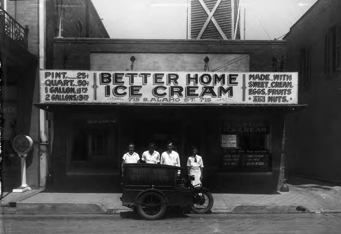 Better Home Ice Cream Company, 715 S. Alamo Street, San Antonio, 1928