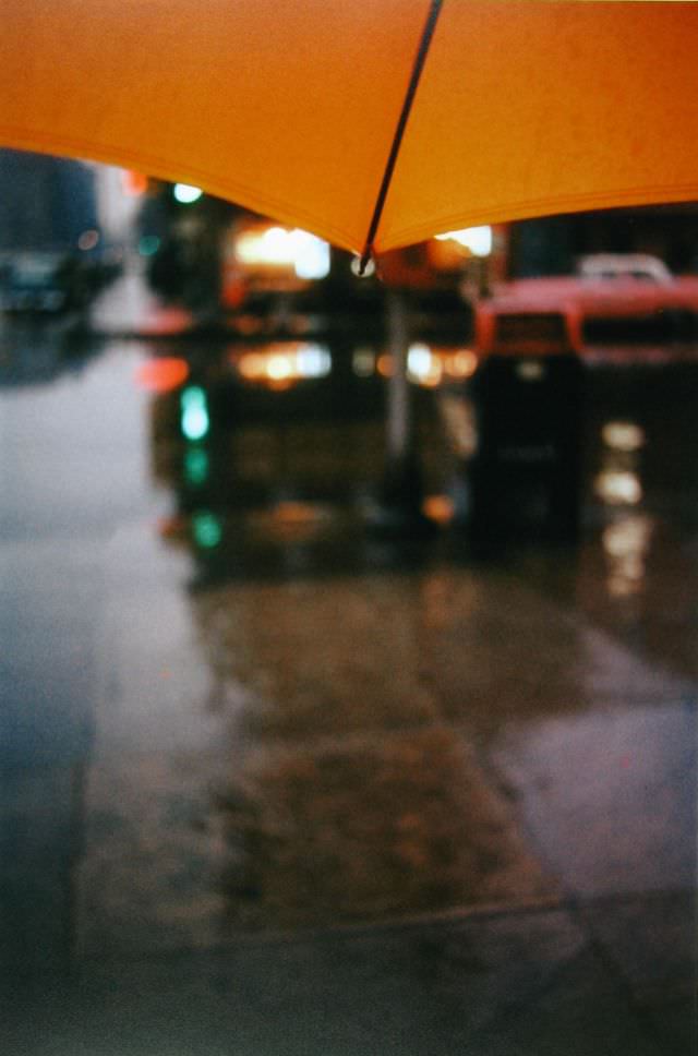 Orange Umbrella, circa 1950